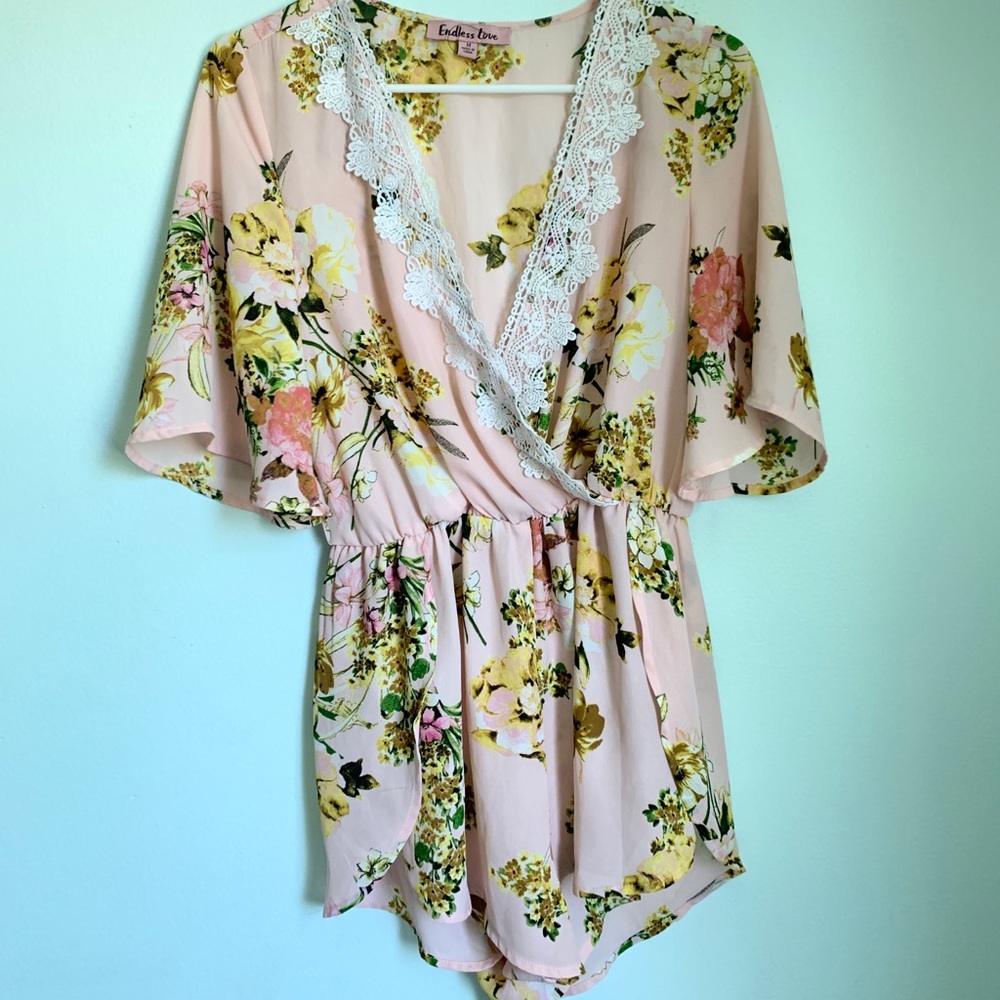Endless Love Floral Romper